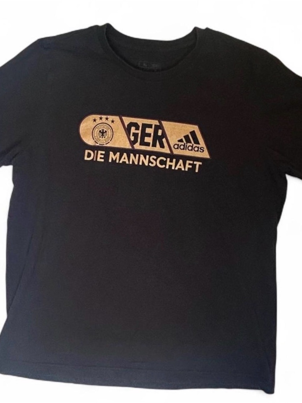 Adidas Germany DFB Die Mannschaft Soccer T Shirt Black XL